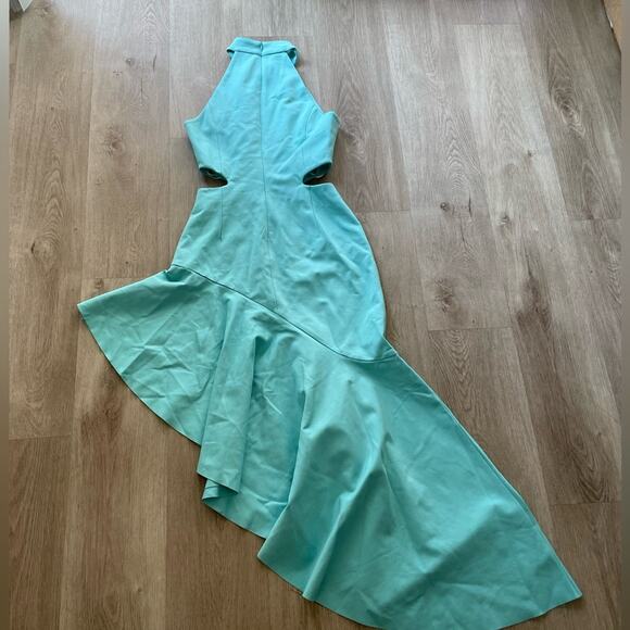 elliatt specter blue asymmetrical high low cut out maxi dress size medium NEW - Picture 3 of 5